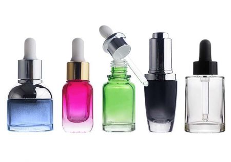 Flacon compte-gouttes en verre - Bouteille en verre.